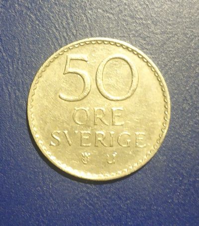 Лот: 25065365. Фото: 1. Швеция 50 эре 1973 г. Европа