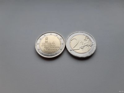 Лот: 16761609. Фото: 1. Португалия 2 евро 2020 " 730 лет... Европа