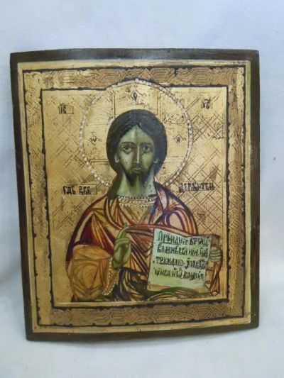 Лот: 25737357. Фото: 1. Икона "Господь Вседержитель" 19... Иконы