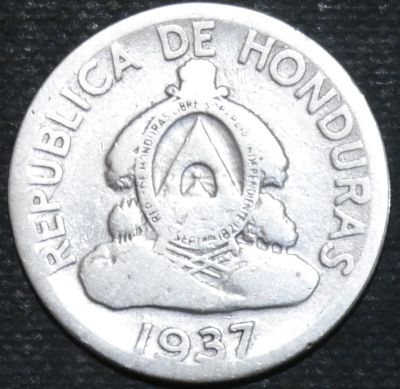 Лот: 11257541. Фото: 1. Гондурас. 1937 год. Серебро. Остальные страны