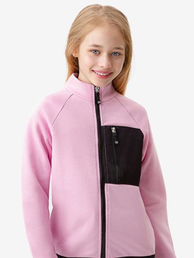 Лот: 24594855. Фото: 1. Толстовка на молнии розовая Button... Легкие куртки, толстовки