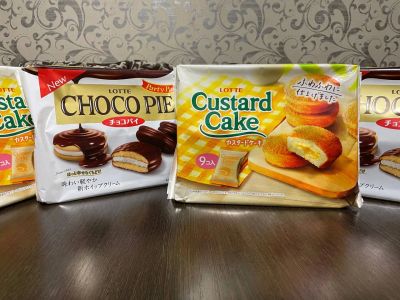 Лот: 21115110. Фото: 1. воздушный кекс lotte Custard cake... Торты, пирожные