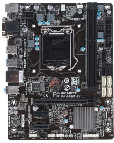 Лот: 7987760. Фото: 1. Материнская плата Gigabyte GA-B85M-D2V. Материнские платы