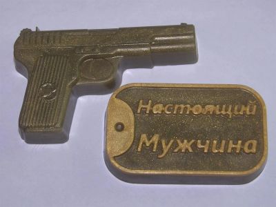 Лот: 3694216. Фото: 1. Мыльный сувенир "Набор для настоящего... Мыло ручной работы
