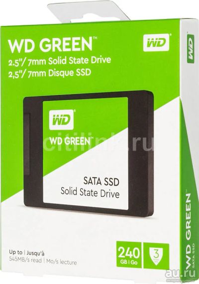 Лот: 13969865. Фото: 1. SSD WD 240gb WDS240G2G0A. SSD-накопители