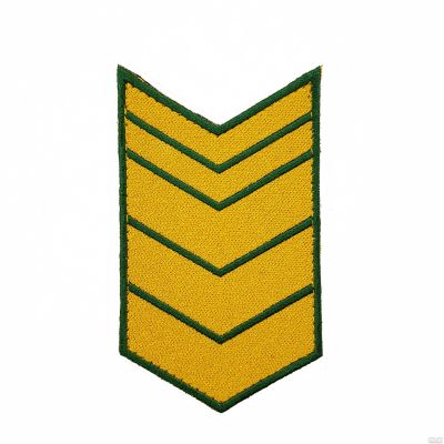 Лот: 13598814. Фото: 1. Выслуга вышит. 17 лет желт. на... Нашивки, шевроны, погоны