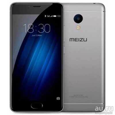 Лот: 8586410. Фото: 1. Meizu M3S Mini Черный. Металлический... Смартфоны