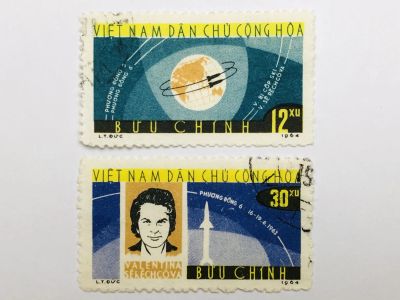 Лот: 23316137. Фото: 1. Космические корабли Восток 5 и... Марки