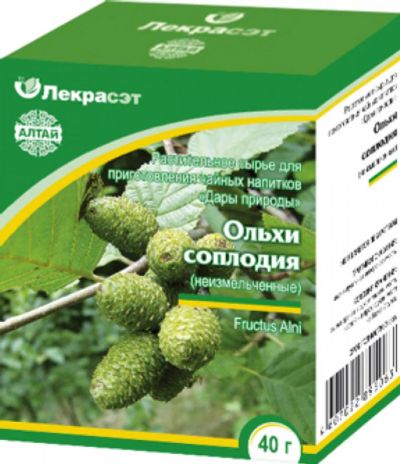 Лот: 7012117. Фото: 1. Ольха соплодия, 30г. Антисептики, защитные средства, медицинские маски