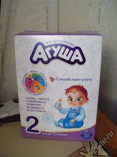 Лот: 2416065. Фото: 1. Смесь "Агуша" 2 с 6 до 12 мес. Детское питание
