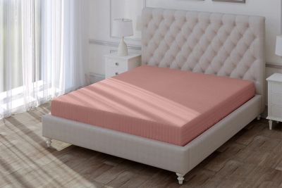 Лот: 24378916. Фото: 1. Простыня на резинке Verossa Stripe... Одеяла, подушки