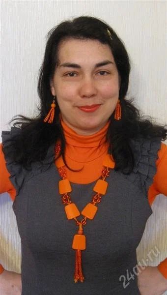 Лот: 845048. Фото: 1. Комплект"Оранжевое настроение". Колье