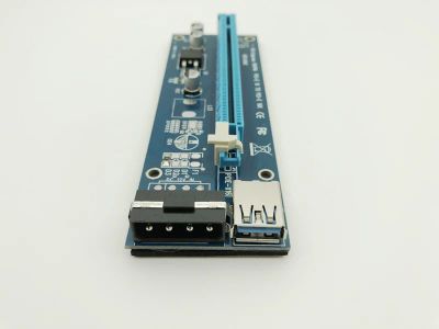 Лот: 10961031. Фото: 1. Райзер (Riser) PCI-E 1x-16x 4pin... Шлейфы, кабели, переходники
