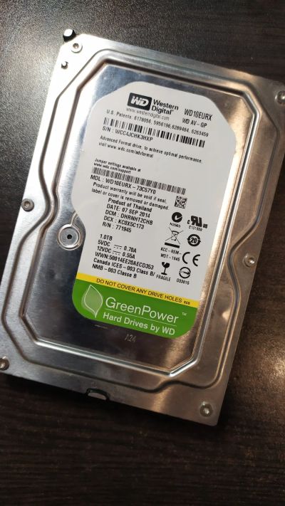 Лот: 16661176. Фото: 1. WD WD10eurx 1000Gb/1Tb Для пк. Жёсткие диски (HDD)