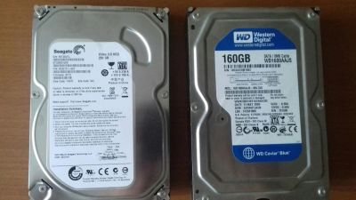 Лот: 5627907. Фото: 1. 2 чётеньких жестких: HDD SATA-2... Жёсткие диски