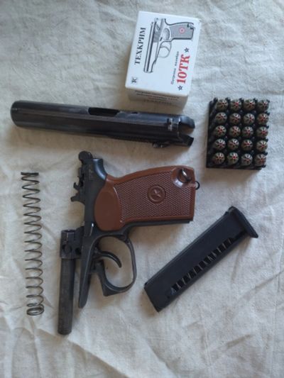 Лот: 20016624. Фото: 1. Охолощенный СХП пистолет Макарова... Сигнальное и охолощенное (СХП) оружие