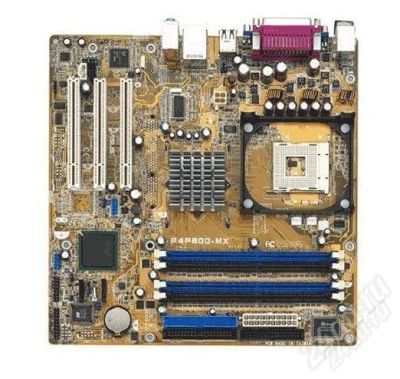 Лот: 1621398. Фото: 1. Asus P4P800-MX. Материнские платы