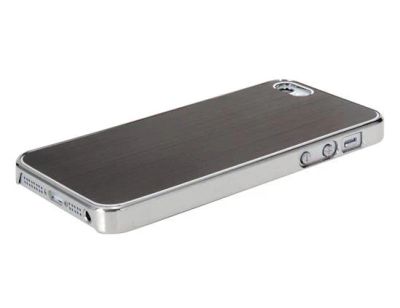 Лот: 3464600. Фото: 1. Чехол iPhone 5/5s с металлической... Чехлы, бамперы