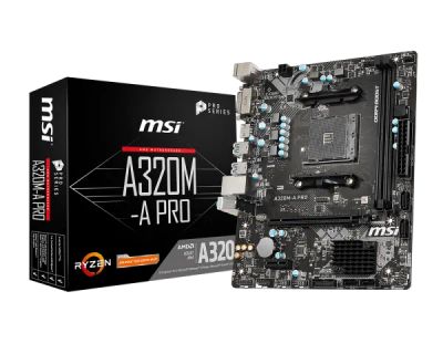 Лот: 20569810. Фото: 1. Материнская плата MSI A320M-A... Материнские платы