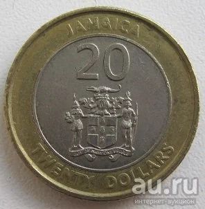 Лот: 13757290. Фото: 1. Ямайка 20 долларов 2001. Америка