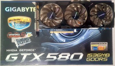 Лот: 19433252. Фото: 1. Gigabyte GeForce GTX 580 GDDR5. Видеокарты