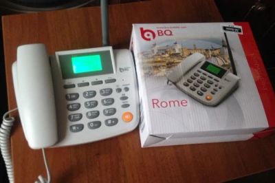 Лот: 15578696. Фото: 1. Стационарный GSM телефон BQ Rome... Кнопочные мобильные телефоны
