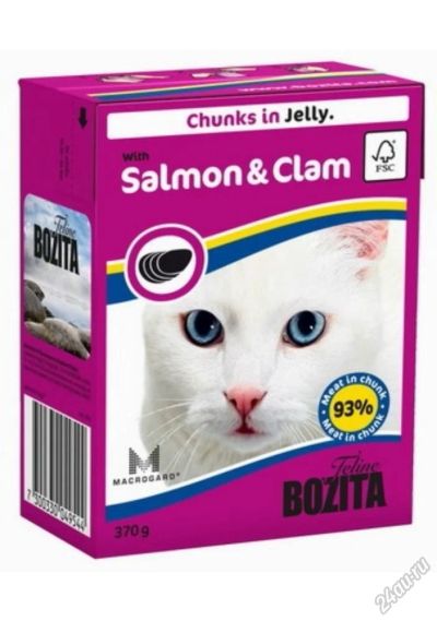 Лот: 5562215. Фото: 1. Консервы Bozita Feline Salmon... Корма