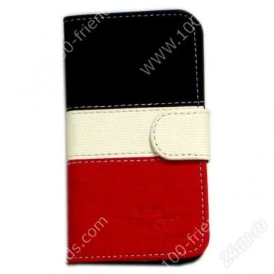 Лот: 3302950. Фото: 1. Чехол-книжка iPhone 4/4S "QTWO... Чехлы, бамперы