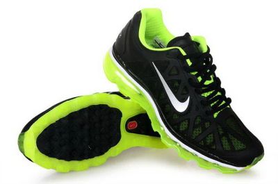 Лот: 5854032. Фото: 1. nike air max black and green... Кеды, кроссовки, слипоны