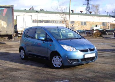 Лот: 4734740. Фото: 1. Mitsubishi Colt '11.2007, бледно-бирюзовый. Автомобили