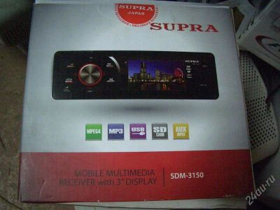 Лот: 1430515. Фото: 1. Supra SDM - 3150 SD+USB мультимедия... Автомагнитолы