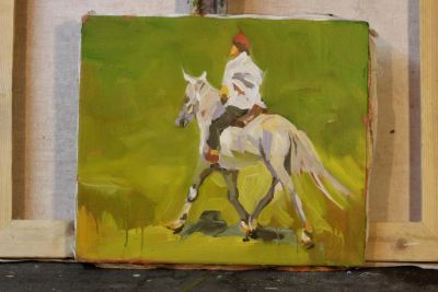 Лот: 4733424. Фото: 1. Картина маслом 35х30см, художник... Картины, рисунки