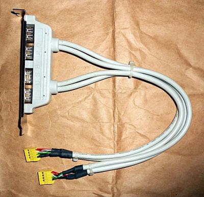 Лот: 3791139. Фото: 1. USB планка на заднюю панель ПК... Шлейфы, кабели, переходники