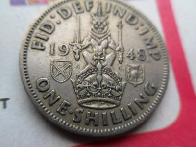 Лот: 10783964. Фото: 1. Великобритания 1 шиллинг 1948... Великобритания и острова