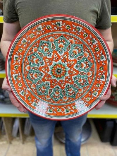 Лот: 17691112. Фото: 1. Ляган каракалям. Тарелки, блюда, салатники