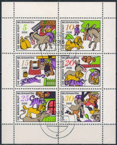 Лот: 20825054. Фото: 1. 1971. ГДР. Сказки. МЛ. № 1459... Марки