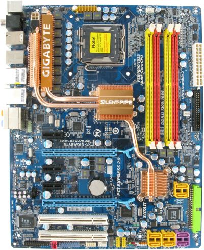 Лот: 11861021. Фото: 1. Крутейшая мать Gigabyte GA-X48-DQ6... Материнские платы