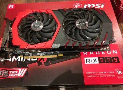 Лот: 15220187. Фото: 1. MSI RX 570 Gaming X. Видеокарты