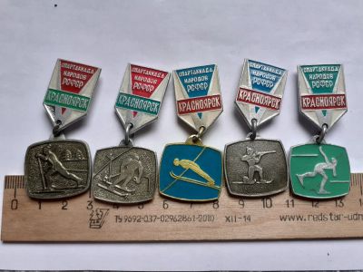 Лот: 19235100. Фото: 1. (№ 6044 ) значки спорт, Красноярск... Памятные медали