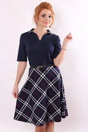 Лот: 5273055. Фото: 1. Платье Весна клетка.. Платья