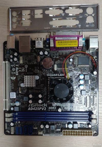 Лот: 18550966. Фото: 1. Материнская плата ASRock AD425PV3... Материнские платы