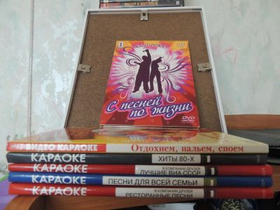 Лот: 8294984. Фото: 1. DVD диски караоке (6 дисков). Видеозаписи, фильмы