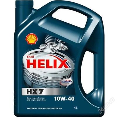 Лот: 2238970. Фото: 1. Моторное масло Shell Helix HX7... Масла, жидкости