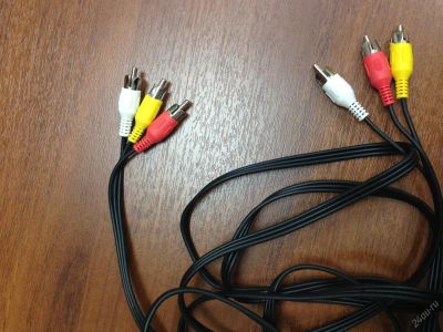 Лот: 4344573. Фото: 1. Кабель тюльпаны 3RCA. Кабели
