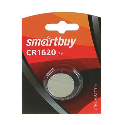 Лот: 23320132. Фото: 1. Батарейки CR1620 Smartbuy 3V 30шт. Батарейки, аккумуляторы, элементы питания