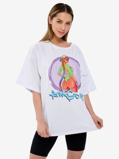 Лот: 24694403. Фото: 1. Футболка женская Bona Fide OVERSIZE... Другое (спортивная одежда)