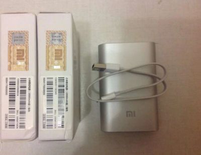 Лот: 6657089. Фото: 1. Батарея Xiaomi 10000 mAh (серебро... Внешние, портативные аккумуляторы для смартфонов (Power bank)