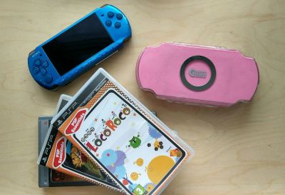 Лот: 9004327. Фото: 1. Sony PSP 3008 blue. Игровые приставки, консоли