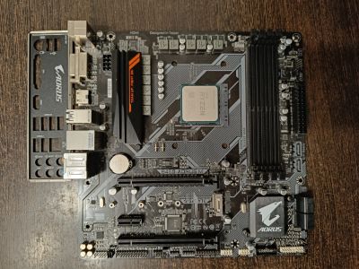 Лот: 19664259. Фото: 1. Ryzen 7 5700X + Gigabyte B450... Комплекты запчастей