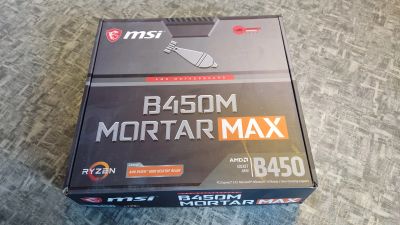 Лот: 20067260. Фото: 1. Материнская плата MSI b450m mortar... Материнские платы